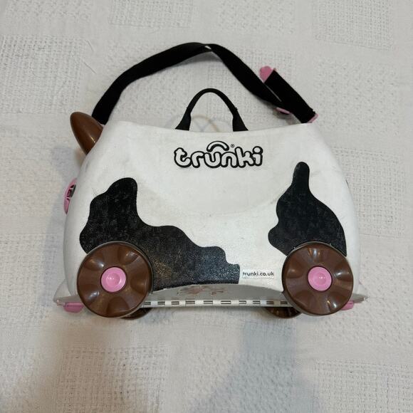Trunki Frieda cow ride on child's carry on luggage suitcase 3022 - Picture 3 of 7